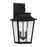 Capital 2-Light Outdoor Tapered Wall Lantern in Black with Ripple Glass