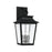 Capital 4-Light Outdoor Tapered Wall Lantern in Black with Ripple Glass