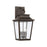 Capital 4-Light Outdoor Tapered Wall Lantern in Oiled Bronze with Ripple Glass