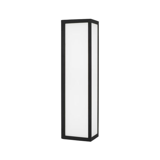 Integrated Led Outdoor Wall Lantern In Black With Painted White Glass | 954721BK-LD