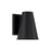 1-light Outdoor Night Sky Friendly Cone Wall Lantern In Black With Painted White Interior | 955111BK