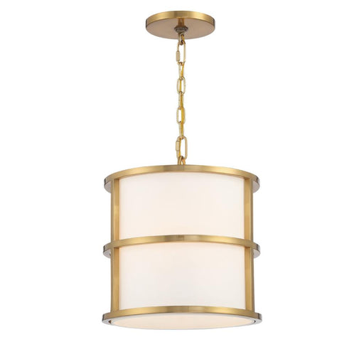 Crystorama Brian Patrick Flynn for Crystorama Hulton 3 Light Luxe Gold Mini Chandelier