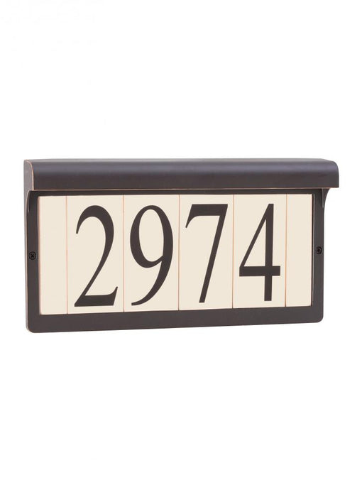 Generation Lighting Address light collection antique bronze aluminum address sign light fixture | 9600-71