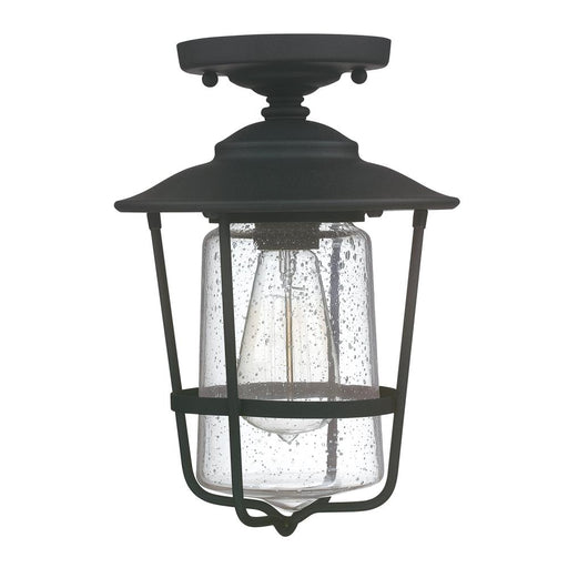 1 Light Outdoor Flush Mount | 9607BK