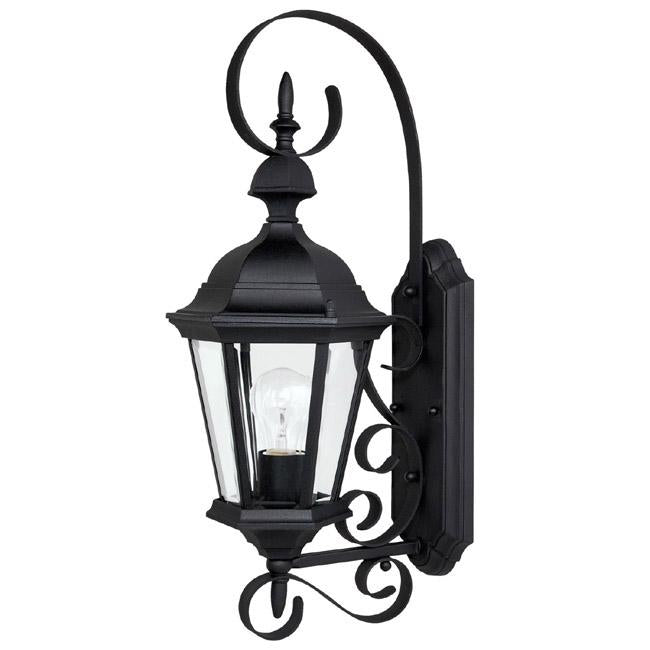1 Light Outdoor Wall Lantern | 9721BK