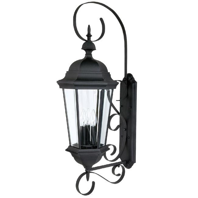 3 Light Outdoor Wall Lantern | 9723BK