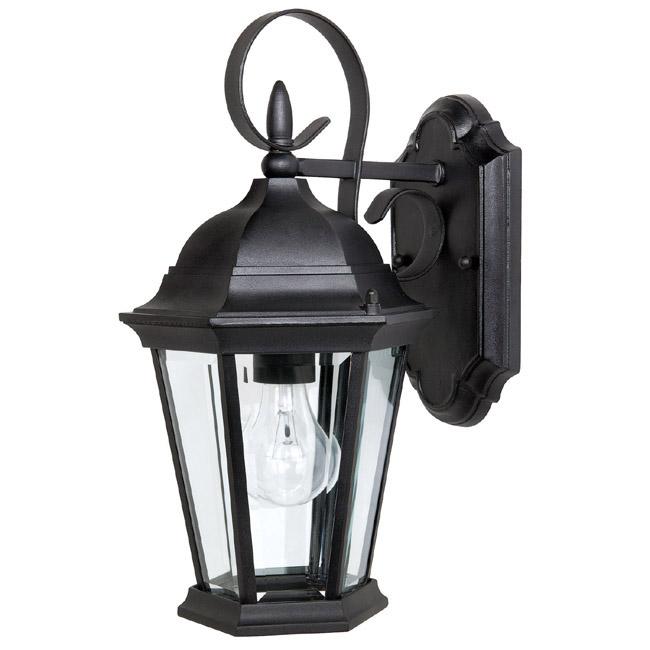 1 Light Outdoor Wall Lantern | 9726BK