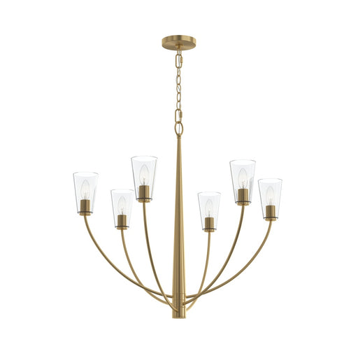 Jheni Six-light Chandelier With Clear Glass Shades | P400454-191