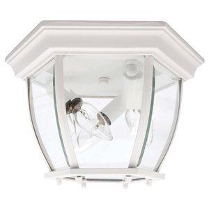 3 Light Outdoor Flush Mount | 9802BK