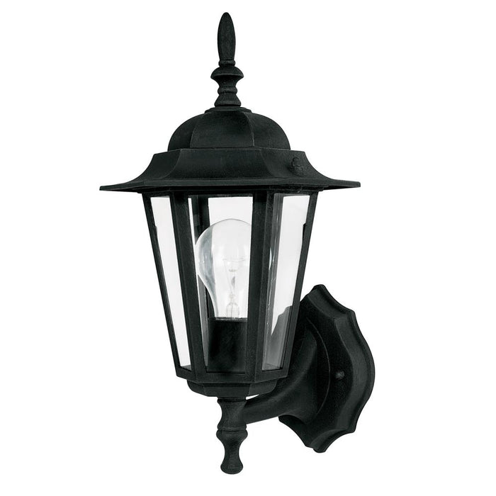 1 Light Outdoor Wall Lantern | 9825BK