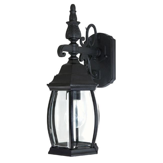 1 Light Outdoor Wall Lantern | 9866BK
