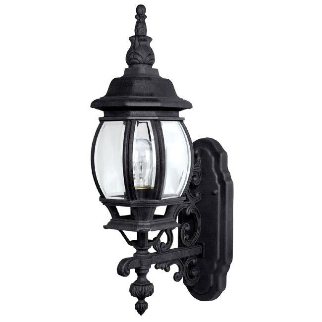 1 Light Outdoor Wall Lantern | 9867BK