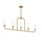 Mack Five-light Linear Chandelier With Layered Glass Shades | P400476-191