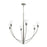 Jheni Six-light Large Chandelier With Clear Glass Shades | P400455-009