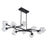 Carson Linear Chandelier 10-light Black | A0729BK
