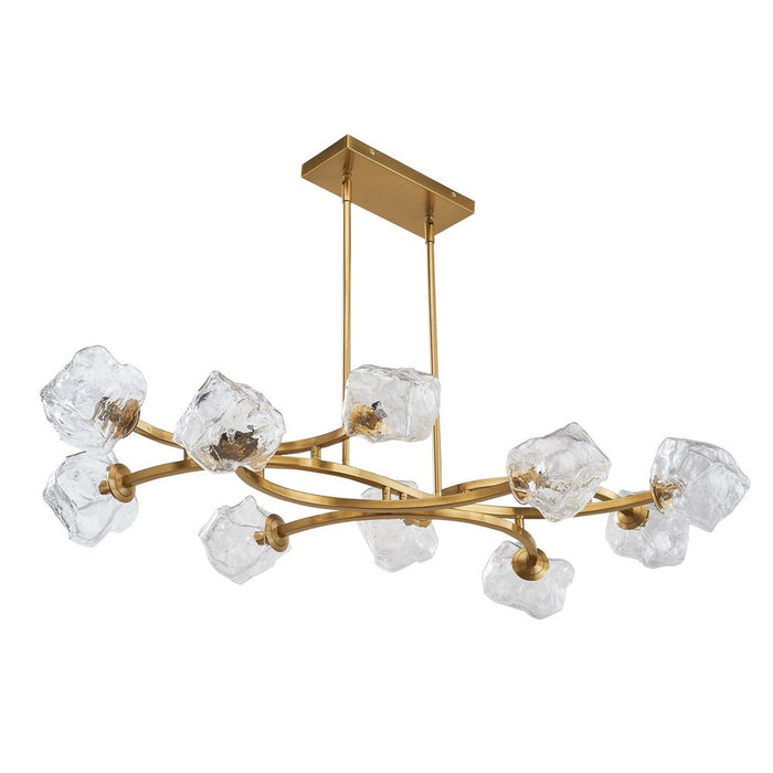 Carson Linear Chandelier 10-light Gold | A0729GD