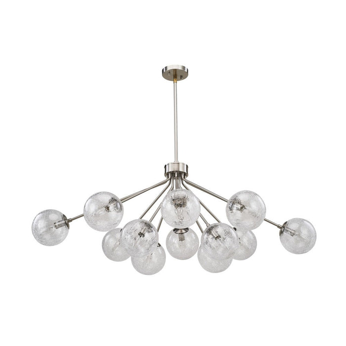 Brook Chandelier 12-light Brushed Nickel | A0829BN