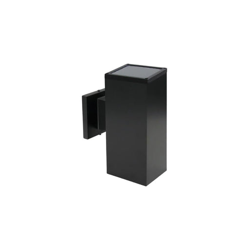 Cylinder Outdoor Wall Sconce Black -square 9" | A0903S-BK