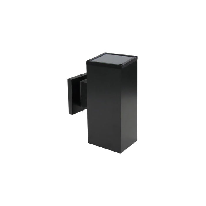 Cylinder Outdoor Wall Sconce Black -square 9" | A0903S-BK