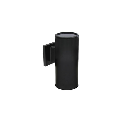 Cylinder Outdoor Wall Sconce Black -round 10" | A1003R-BK
