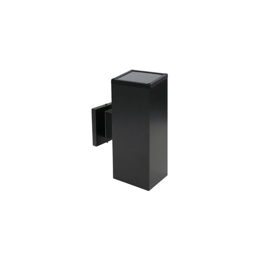 Cylinder Outdoor Wall Sconce Black -square 10" | A1003S-BK