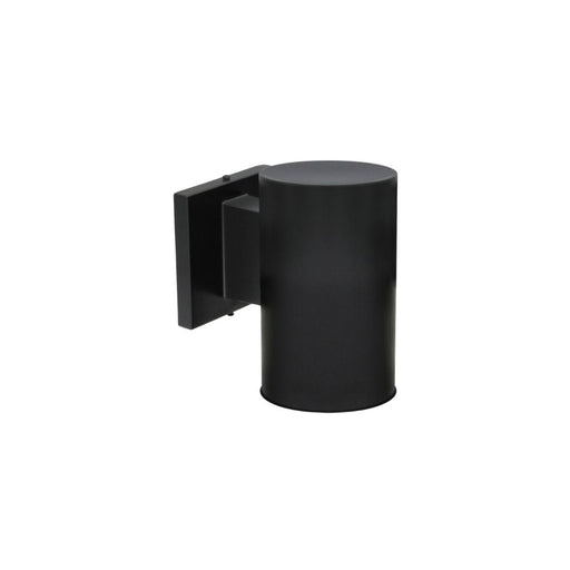 Cylinder Outdoor Wall Sconce Black -round 7" | A1101R-BK