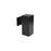 Cylinder Outdoor Wall Sconce 1-light Black -square 10" | A1102S-BK