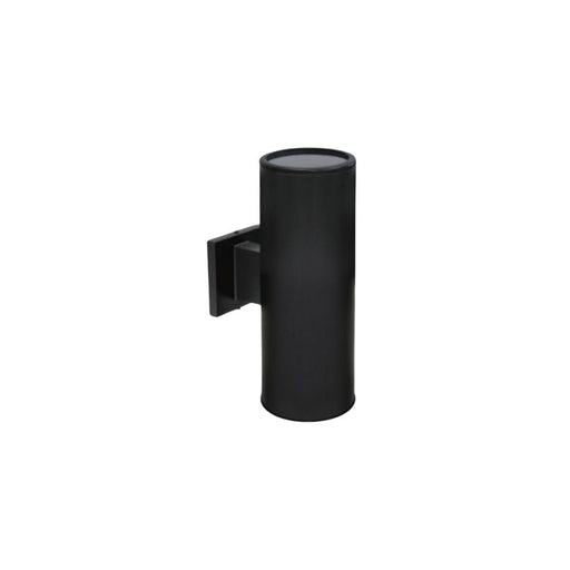 Cylinder Outdoor Wall Sconce Black -round 14" | A1103R-BK