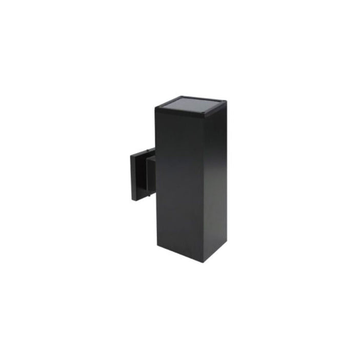 Cylinder Outdoor Wall Sconce Black -square 14" | A1103S-BK