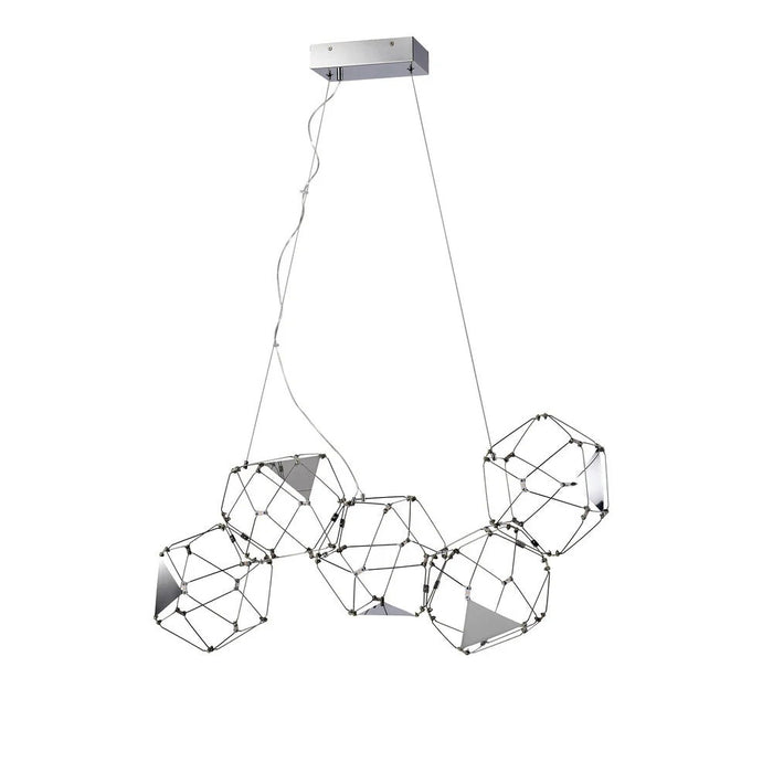 Cube Chandelier 33" Chrome -led | A1891CH