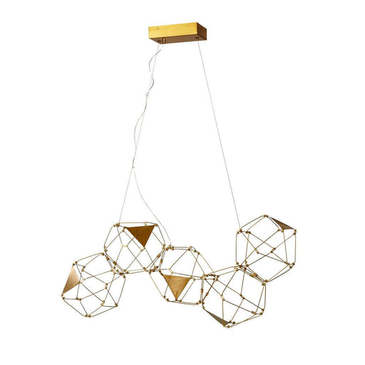 Avista Lighting Inc Avista Cube Chandelier 33" Gold -LED