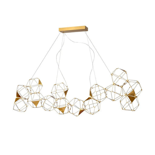 Cube Chandelier 73" Gold -led | A1893GD