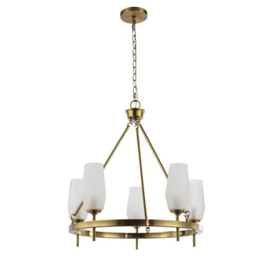 Summit Chandelier 5-light -brass | A2385BR