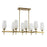 Summit Linear Chandelier 8-light -brass | A2389BR
