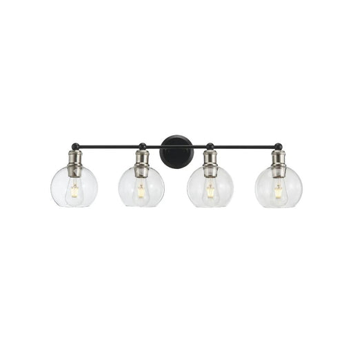 Ash Vanity Wall Light 4-light Black & Brushed Nickel | A3214BKBN