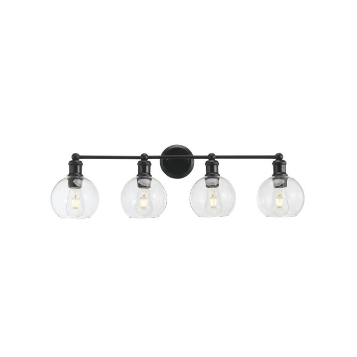 Ash Vanity Wall Light 4-light Black | A3214BK