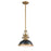 Luxor Pendant 1-light Black & Aged Brass | A3512BKAGB