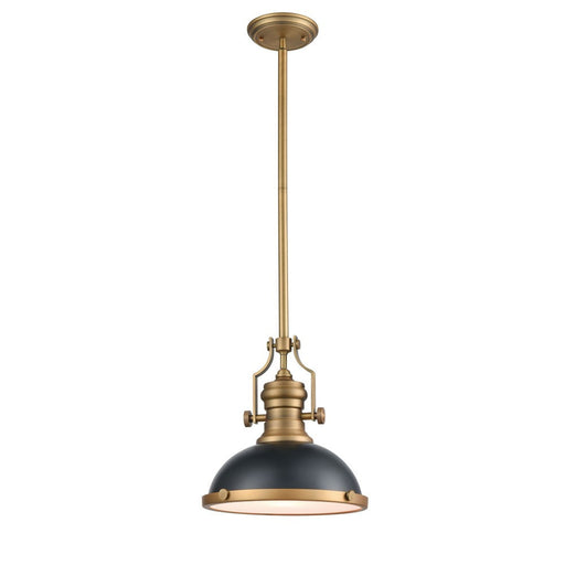 Luxor Pendant 1-light Black & Aged Brass | A3512BKAGB
