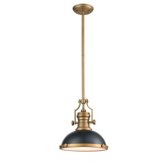 Luxor Pendant 1-light Black & Aged Brass | A3512BKAGB