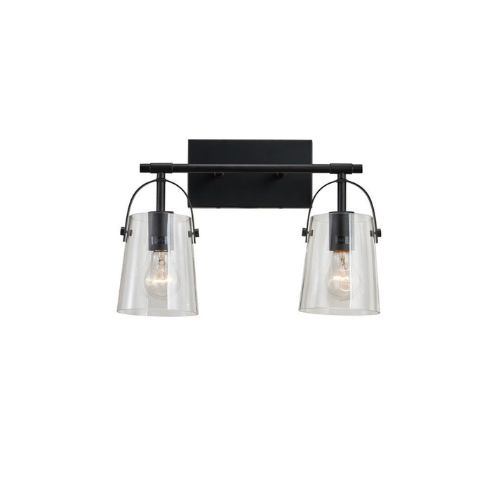 Arden Vanity Wall Light 2-light Black | A4312BK
