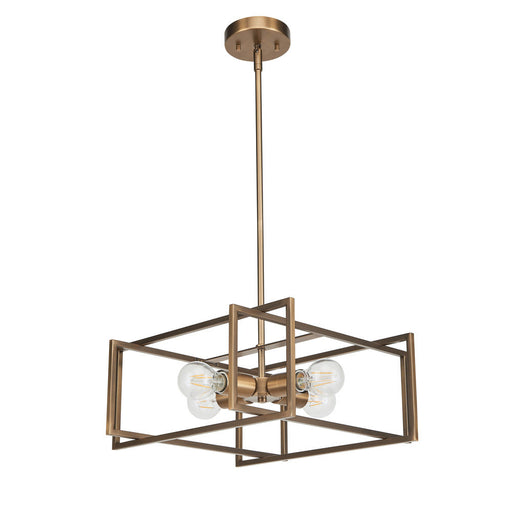 Korson 16" 4-light Antique Brass Pendant | A4715AB