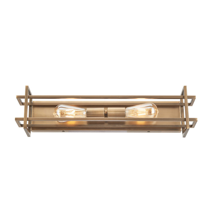 Korson 24" 2- Light Antique Brass Vanity Wall Light | A4724AB