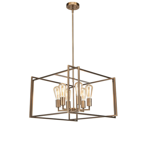 Korson 21" 6-light Antique Brass Pendant | A4754AB