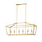 Stratford Linear Chandelier 6-light Soft Gold | A4848SG