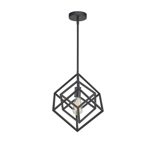 Geometric 12" Pendant Black | A5912BK