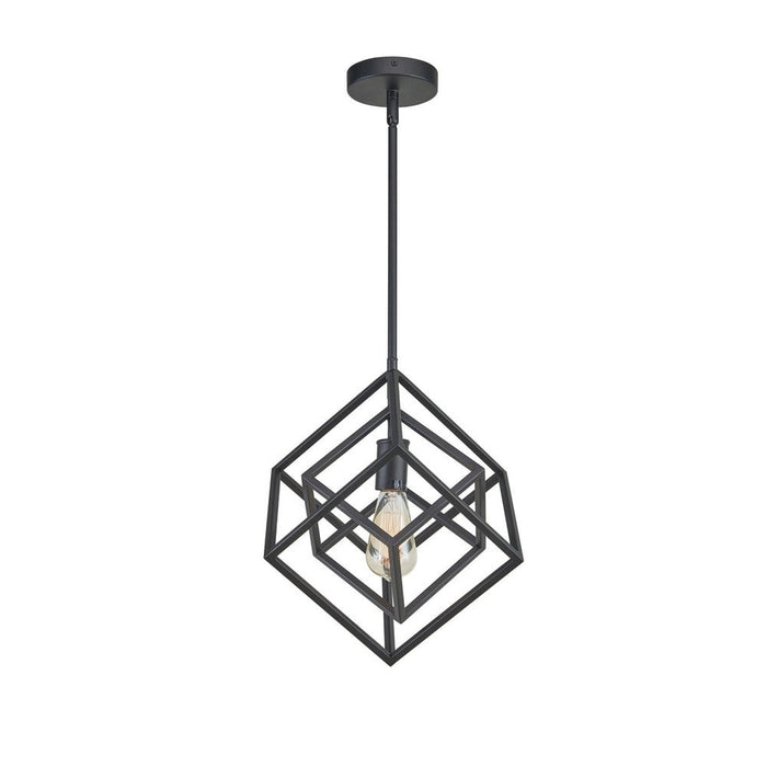 Geometric 12" Pendant Black | A5912BK