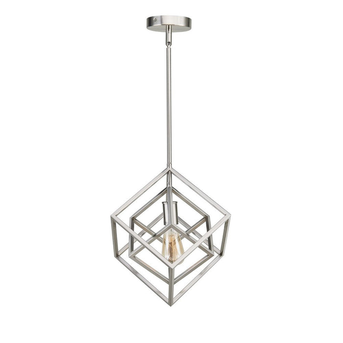 Geometric 12" Pendant Brushed Nickel | A5912BN