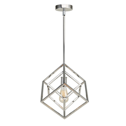 Geometric 12" Pendant Polished Nickel | A5912PN
