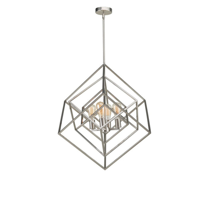 Geometric 24" Chandelier Brushed Nickel | A5924BN