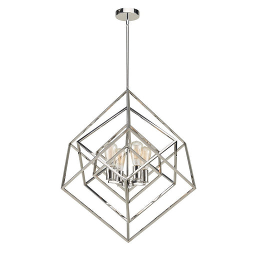 Geometric 24" Chandelier Polished Nickel | A5924PN